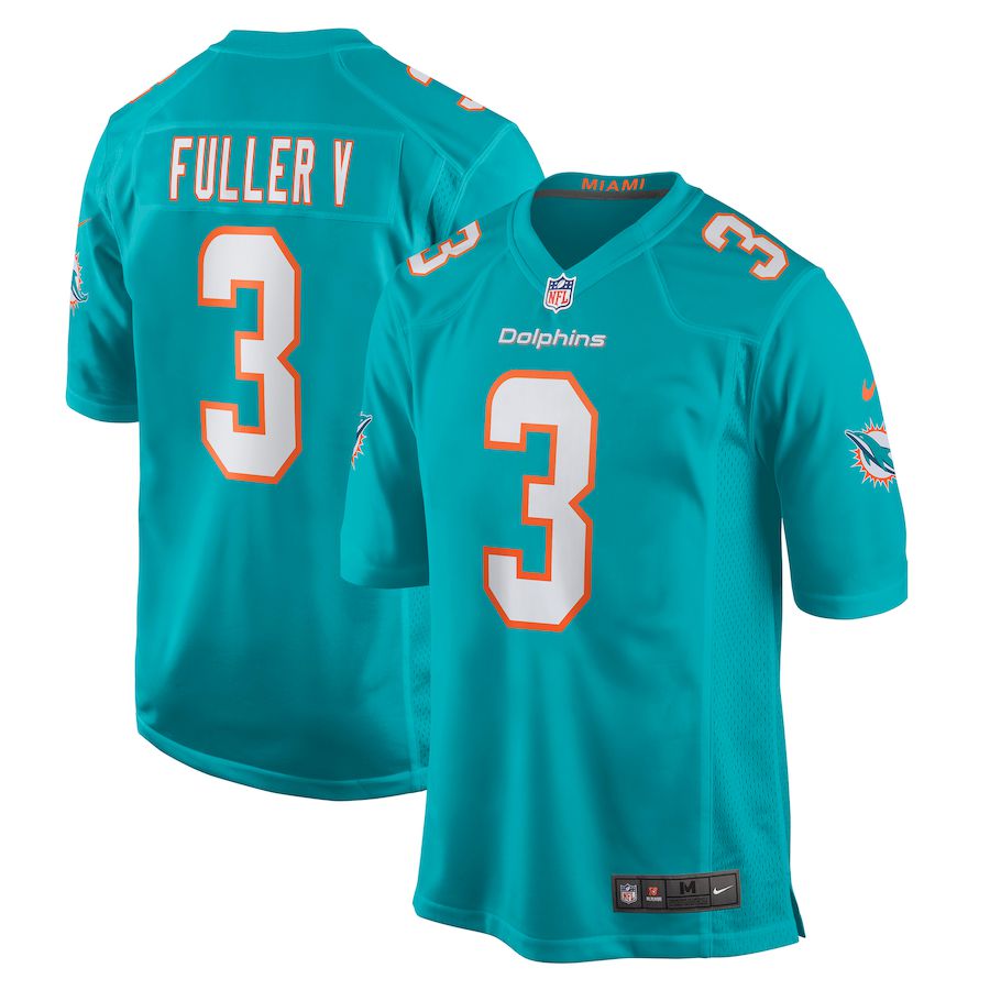 Men Miami Dolphins 3 Will Fuller V Nike Green Game Player NFL Jersey